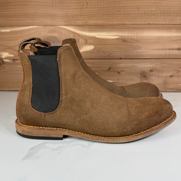 Freebird Curtis Mens Brown Suede Cap Toe Chelsea Boots Size 8 Leather Sole‎ main image 8
